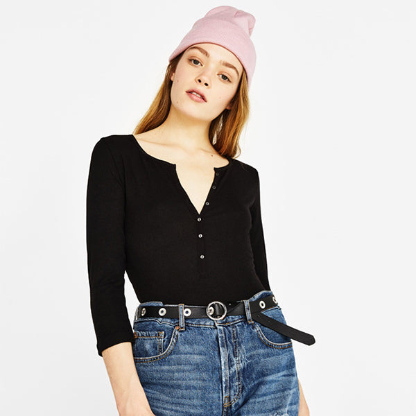 Ribbed Bodysuit